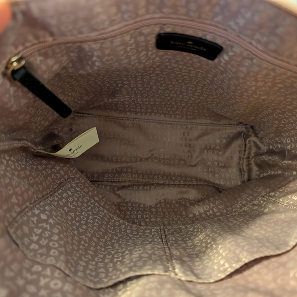 Kate Spade Mavis Street Small Glitter Tote Satchel Rose Gold Pink Sparkle - Picture 6 of 8